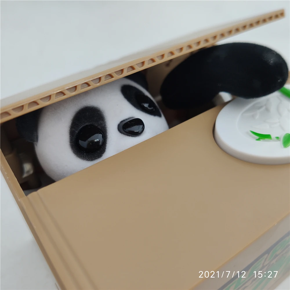 

Cat money bank panda Thief Money boxes toy piggy banks money boxes Automatic Stole Coin Piggy Bank Money Saving Box
