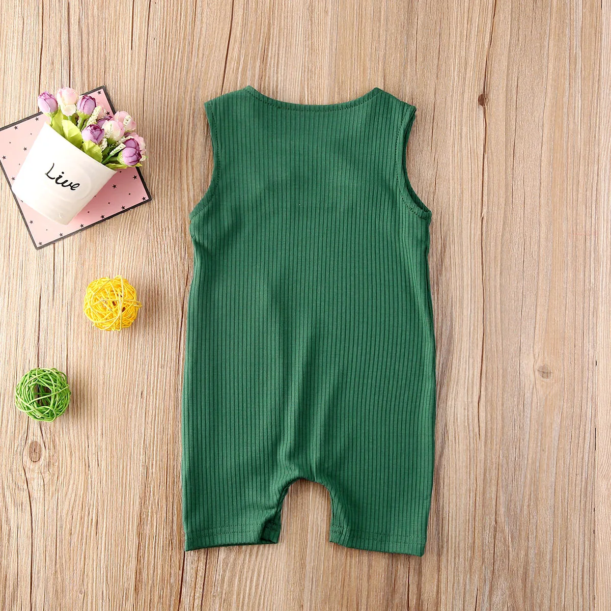

Newborn Boy Girl Cotton Stripe Romper Summer Sleeveless Casual Jumpsuit One Piece Knit Outfit Infant Baby Soft Long Pants 0-24M