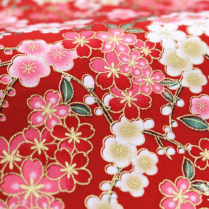 Ткань хлопковая бронзовая для шитья кимоно сумок ювелирных изделий 100*148 см | Дом и