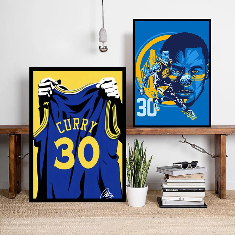 Постер-Веер HD Золотые государственные Воины Стефен Карри корзина домашний Декор