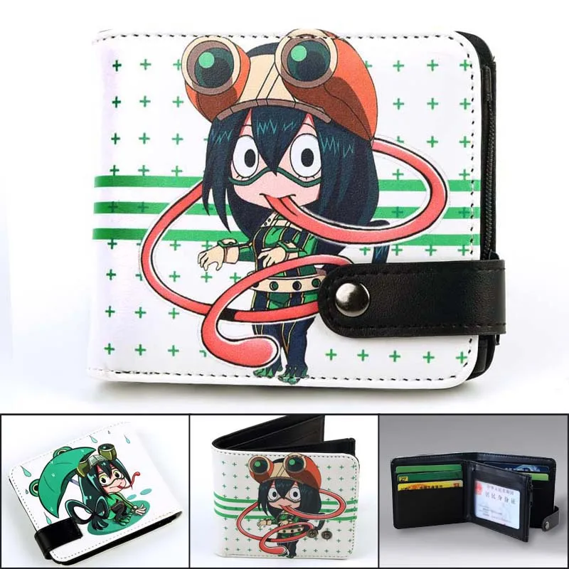 Кожаный кошелек из аниме Моя геройская академия для монет держатель карт с