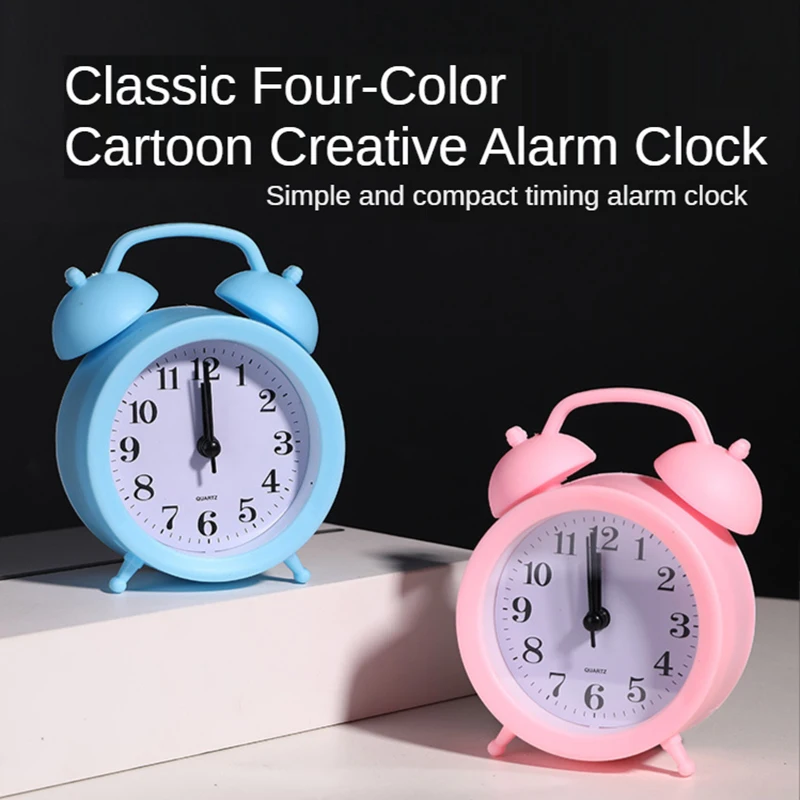 

Simple Small Clock Creatives Silent Mute Bedside Clock Personalized Convenient Use For Bedroom Office despertador будильник