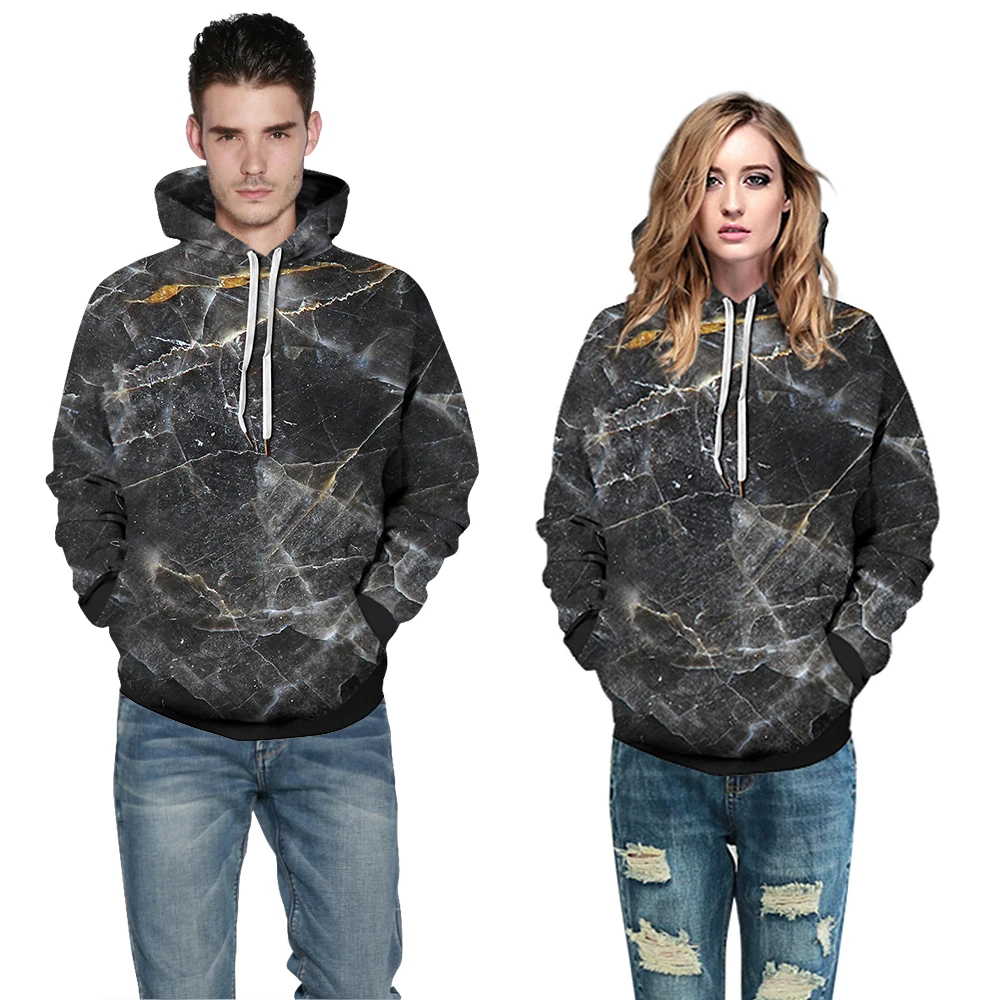 

2 pieces Men's Sweatshirt Casual 3D Round Neck Hoodie Printing men Casual Long Sleeve color sweatshirt 1LB4