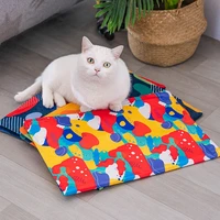 cooling dog mat summer pet pad for cat dogs sleeping heat relief mats breathable pet dog bed cat lce pads puppy cool sofa beds