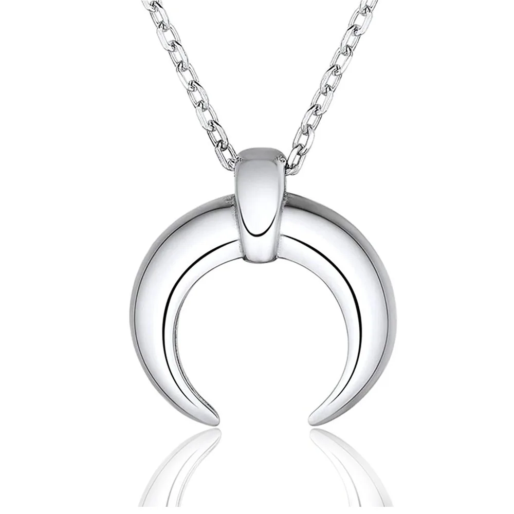 Ожерелье с полумесяцем из нержавеющей стали Ювелирное Украшение подвеской типа