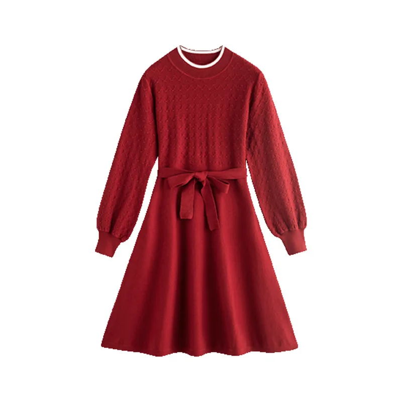 Женское платье INMAN осенне-зимние шерстяные платья с повязкой винтажное
