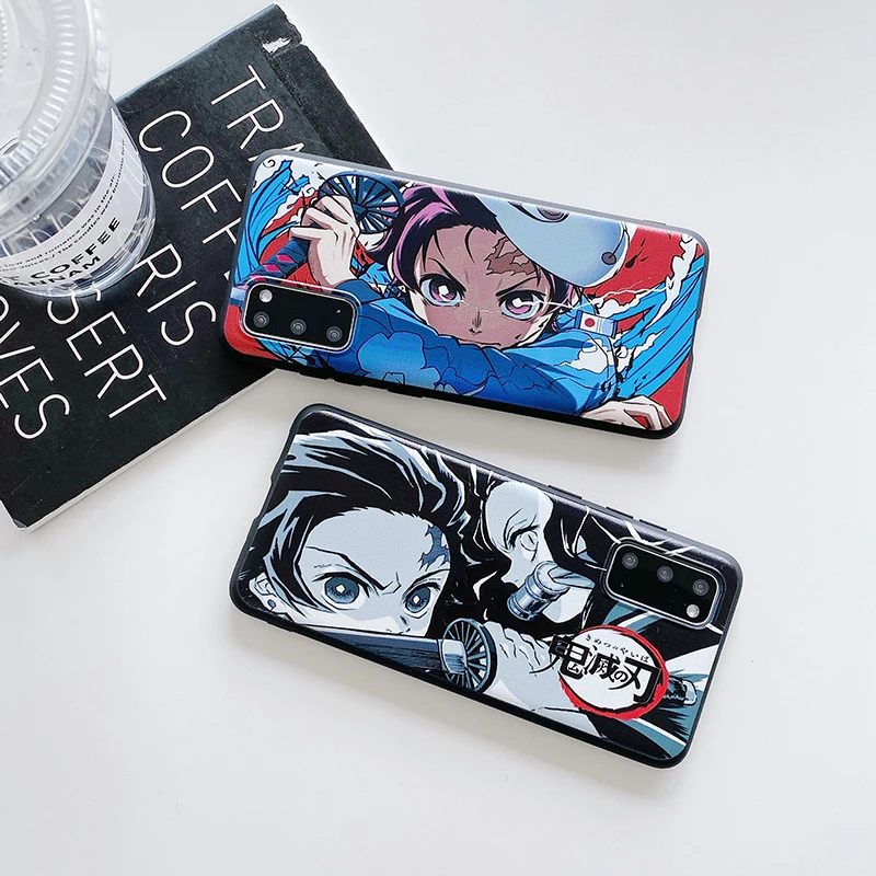 

Japan Anime Demon Slayer Case for Samsung Galaxy S8 S9 S10 S20 FE S21 Plus Ultra S10E Note 20 Ultra Ins Soft Silicon Phone Cover