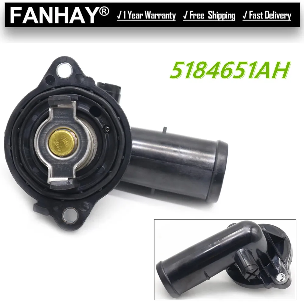 

5184651AH New Coolant Thermostat Housing OEM 05184651AG 5184651AG 05184651AH 5184651AF for Dodge for Jeep 3.6L 3.0L 2012-2017