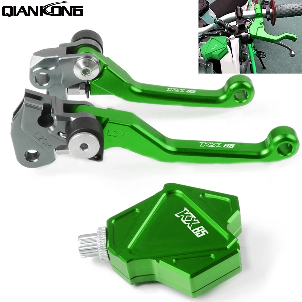 

Dirt bike Motorcycle Brake Clutch Levers Handle Easy Pull Clutch Lever System For Kawasaki KX85 2000-2018 2001 2002 2003 2004