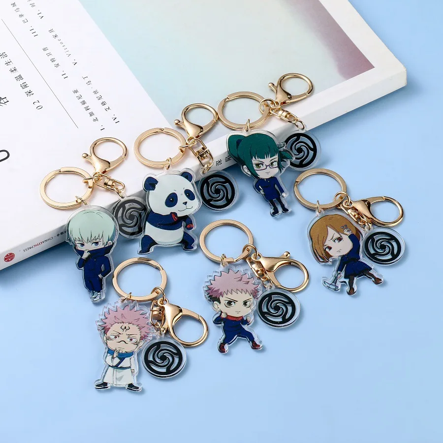 

1 Pcs New Japan Anime Jujutsu Kaisen Yuji Itadori Cosplay Acrylic Keychains for Bag Car Q Version Pendant Keyrings Figure Toys