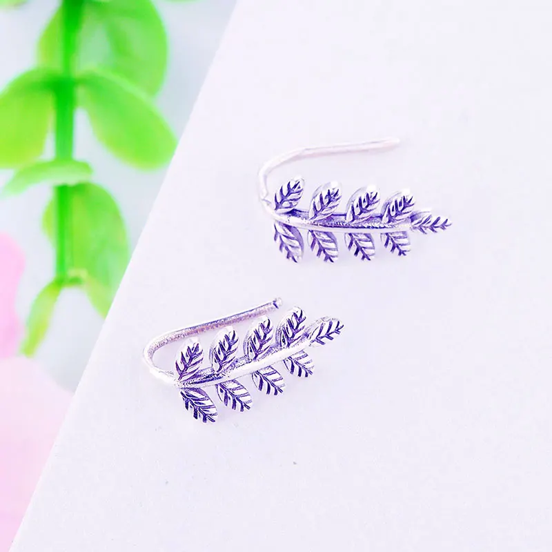 Маленькие минималистичные серьги каффы из серебра 925 пробы лестница ЦО для