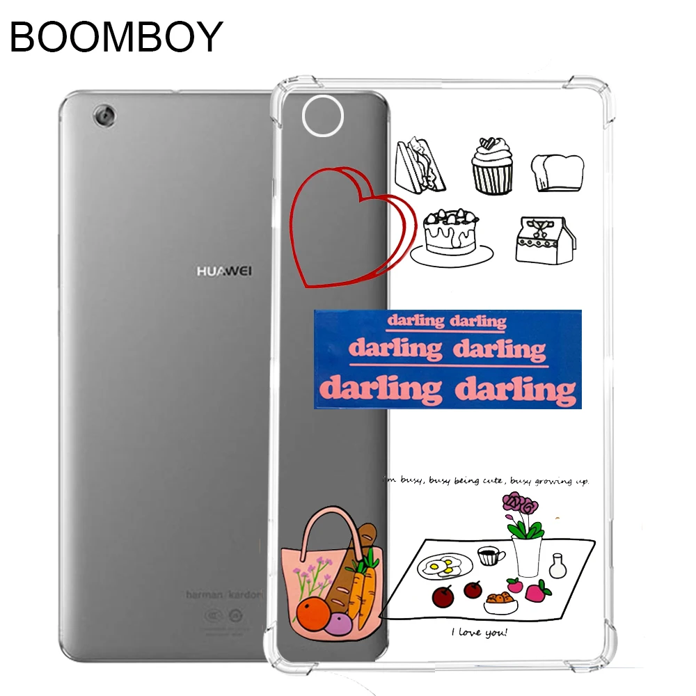 

Tablet Case For Huawei MediaPad M3 Lite 8 Silicone Soft Shell TPU Airbag Slim Cover Transparent Protective For CPN-AL0/W09/L09