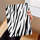 Пользовательское имя Zebra Texture Case для iPad Pro 11 12,9 дюймов 10,9 Air 4 10,5 5th 6th 10,2 9th 8th 7th Mini 4 5 6 Smart Wake up Cover