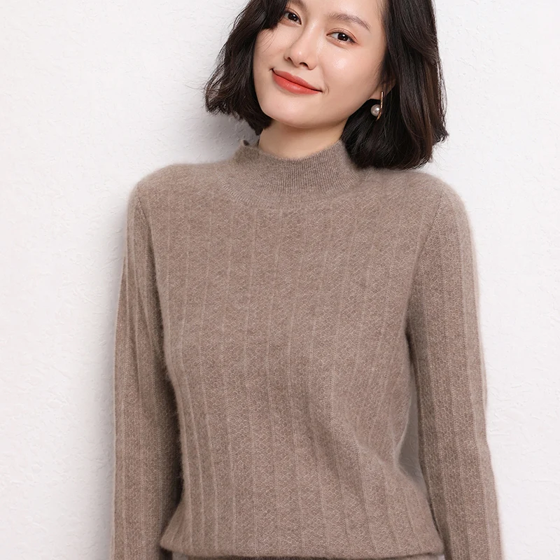 

MeetMetro 100% кашемировый женский свитер, водолазка, пуловер, Женский Осенний мягкий вязаный свитер, джемперы, зимние шерстяные винтажные свитер...