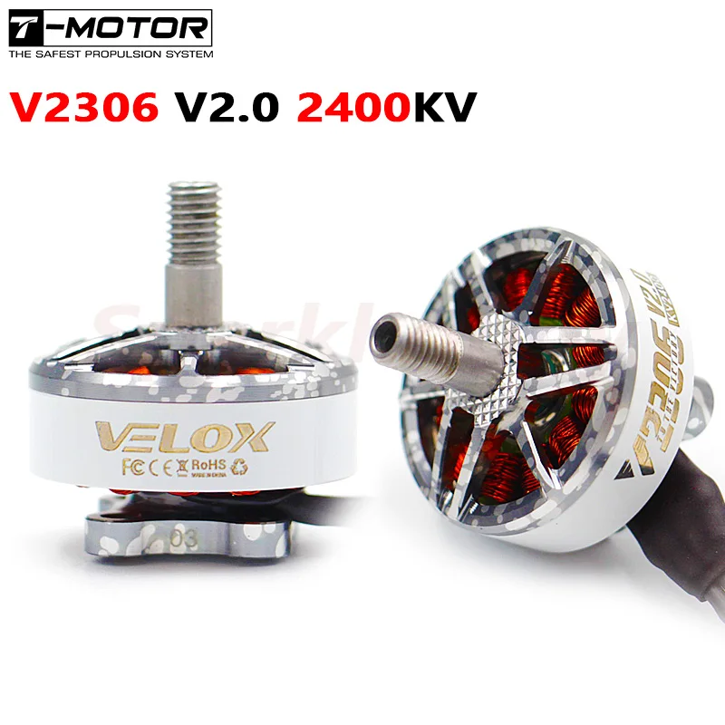 новый t motor v2306 v2 0 2400kv velox 2306 4s lipo fpv бесщеточный
