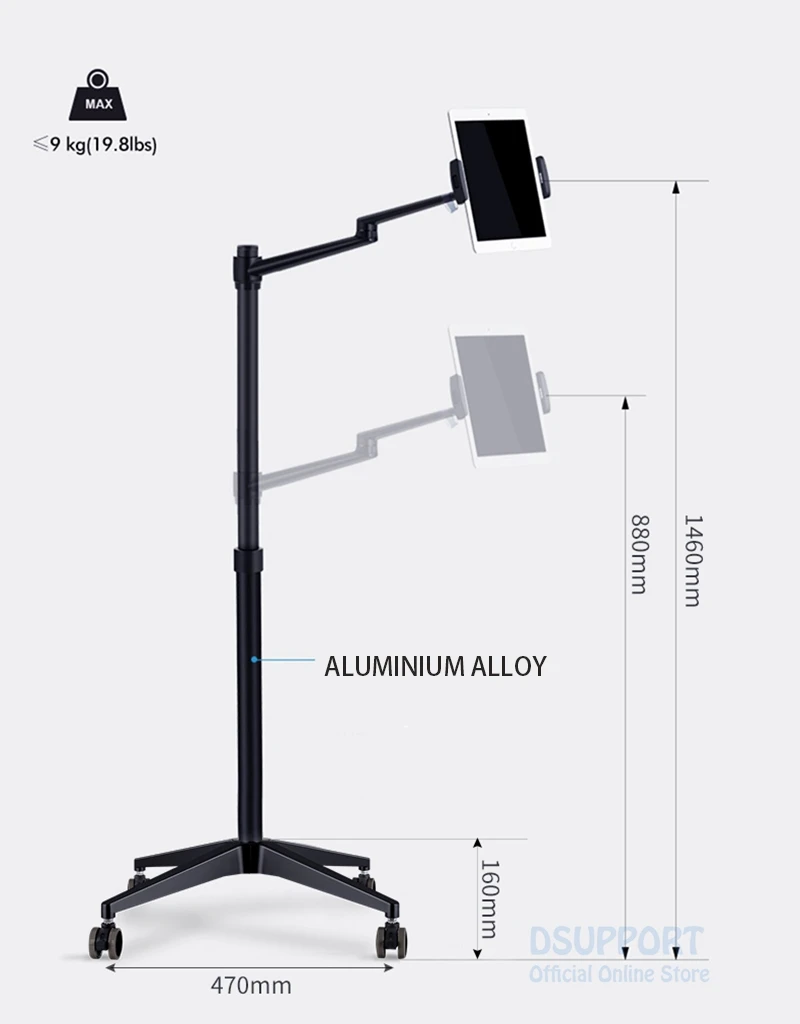 Напольная подставка набор 5 в 1 10 &quotсветодиодный кольцевой светильник крепление