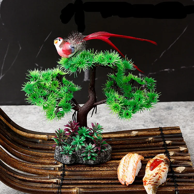 Фото Сосна с планкой поднос блюдо украшение морской еды цветочные поделки кухня фаст