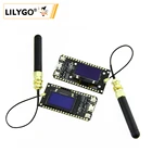 LILYGO TTGO 2Pcs LORA32 V1.0 Плата разработки 868915 МГц ESP32 LoRa OLED 0,96 дюйма, беспроводной модуль, Wi-Fi, Bluetooth, 2 шт.