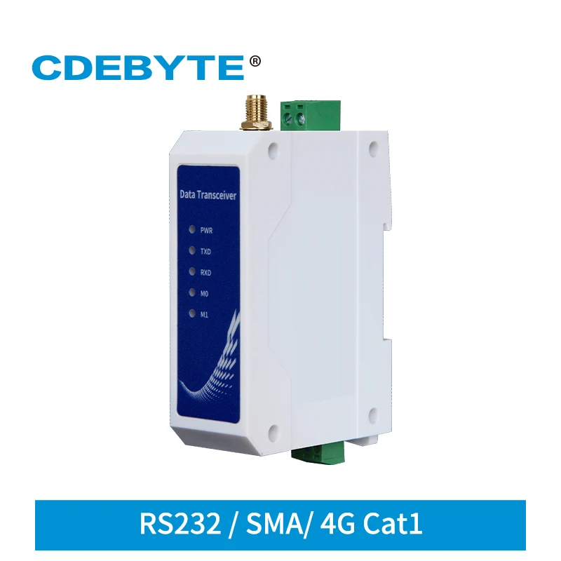 

RS232 4G DTU Modem Cat1 Module APN/VPN Network UDP Sever CDEBYTE Wireless Transceiver Receiver SMA Interface