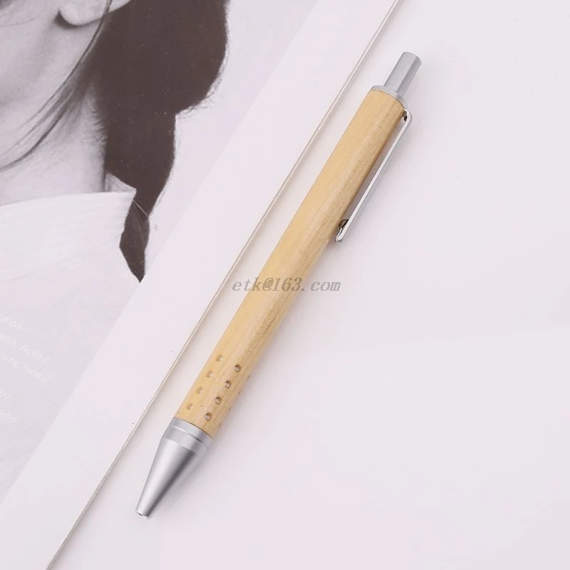 Винтажная деревянная шариковая ручка ручной работы с 24 отверстиями школьные и