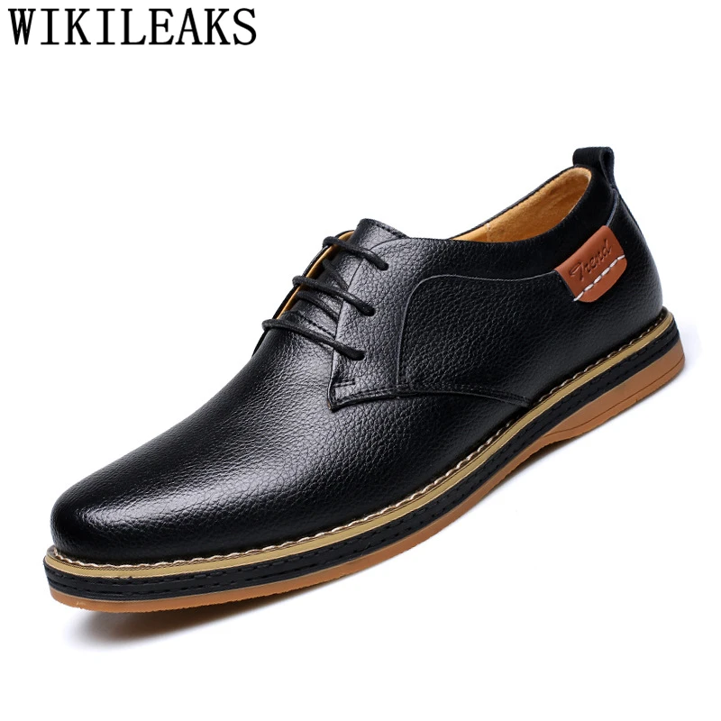 Мужские оксфорды повседневная обувь Лидер продаж Мужская из натуральной кожи