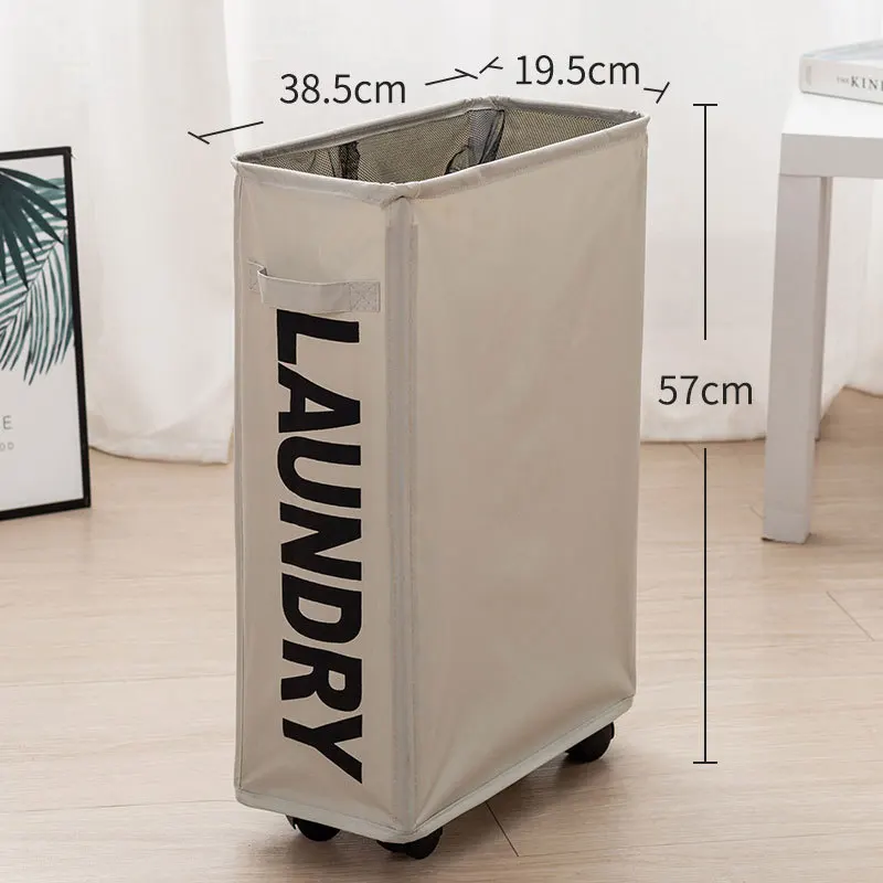 Складная корзина для грязной одежды с колесиками складная белья органайзер