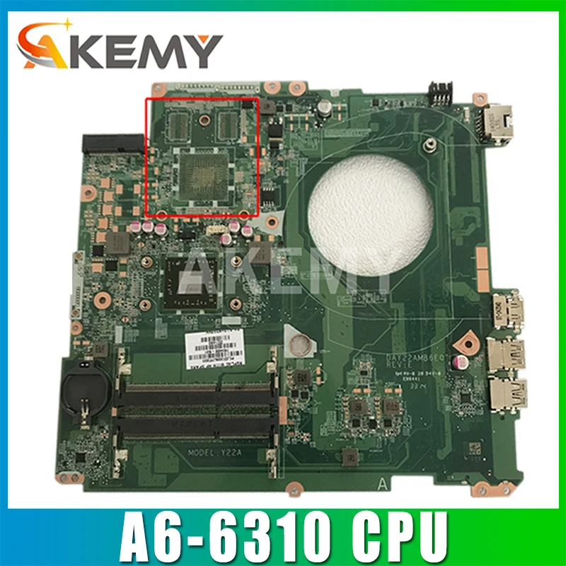

Высококачественная материнская плата MB 809987-001 для ноутбука HP Pavilion 15-P, DAY22AMB6E0 REV:E A6-6310 DDR3 100%, протестирована