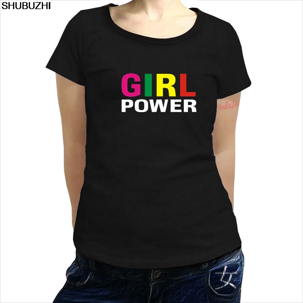

new arrived summer women t shirt GIRL POWER t shirt spice slogan shubuzhi top Cool Casual pride t shirt women Unisex sbz1392