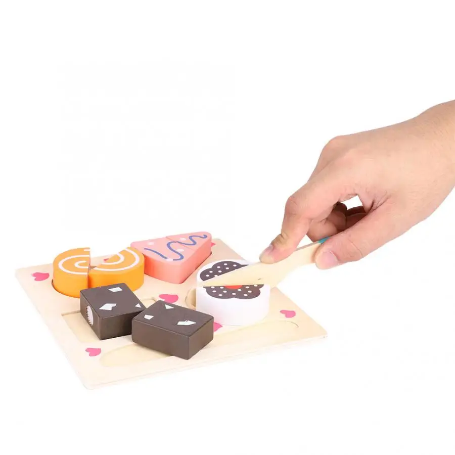 Деревянная еда фрукты овощи десерт детская для приготовления пищи ролевые игры