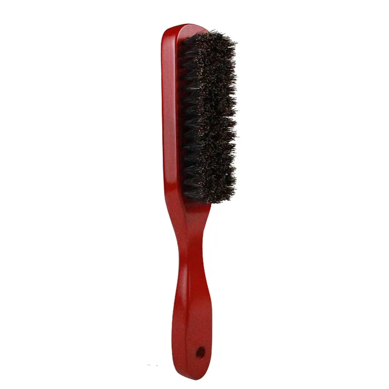 

Beard Comb Men Beard Brush Natural Beech Wood Pig Bristles Oil Head Carving Styling Broken Hair Cleaning Brush