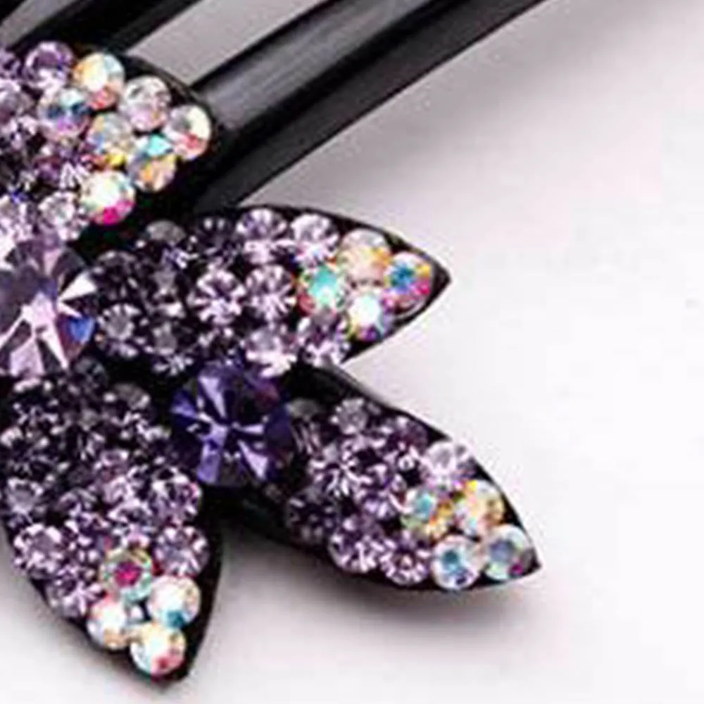 Женская заколка для волос с цветами заколки кристаллами свадебные аксессуары |