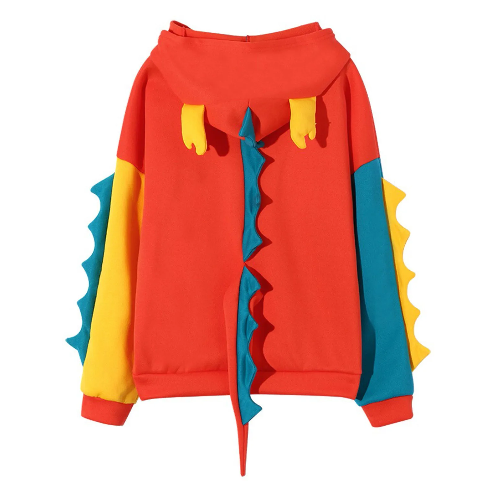 

Outwear hoodie Fashion Women Casual Print Long Sleeve Splice Dinosaur Sweatshirt Tops sudaderas con capucha Women's sweatshirt