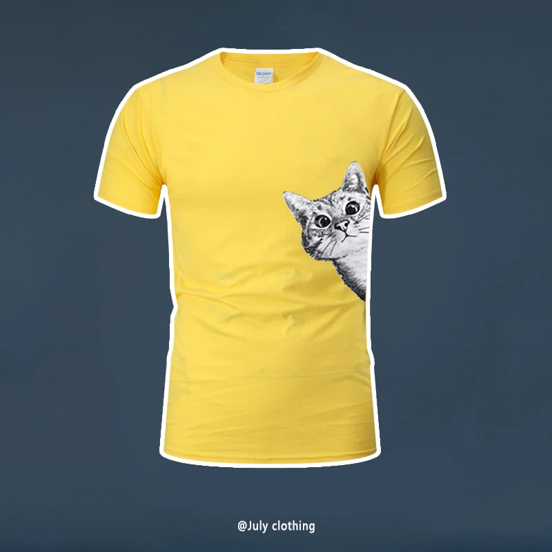 

Men's And Women's Same Style Casual Cotton Short-sleeved Summer New Style Printed Round Neck T-shirt Slim Top