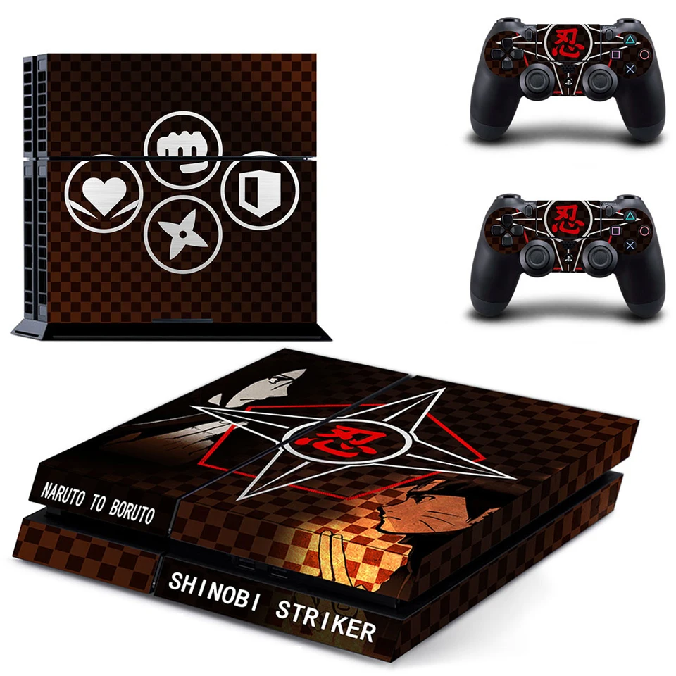 PS4 кожи наклейки Наруто виниловые протектор стикер s комплект для sony Playstation 4