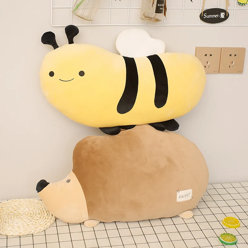 

Nice 50cm Cartoon Animal Bee Sheep Hedgehog Plush Toys Stuffed Soft Appease Pillow Dolls for Kids Girls Birthday Home Decor Gift