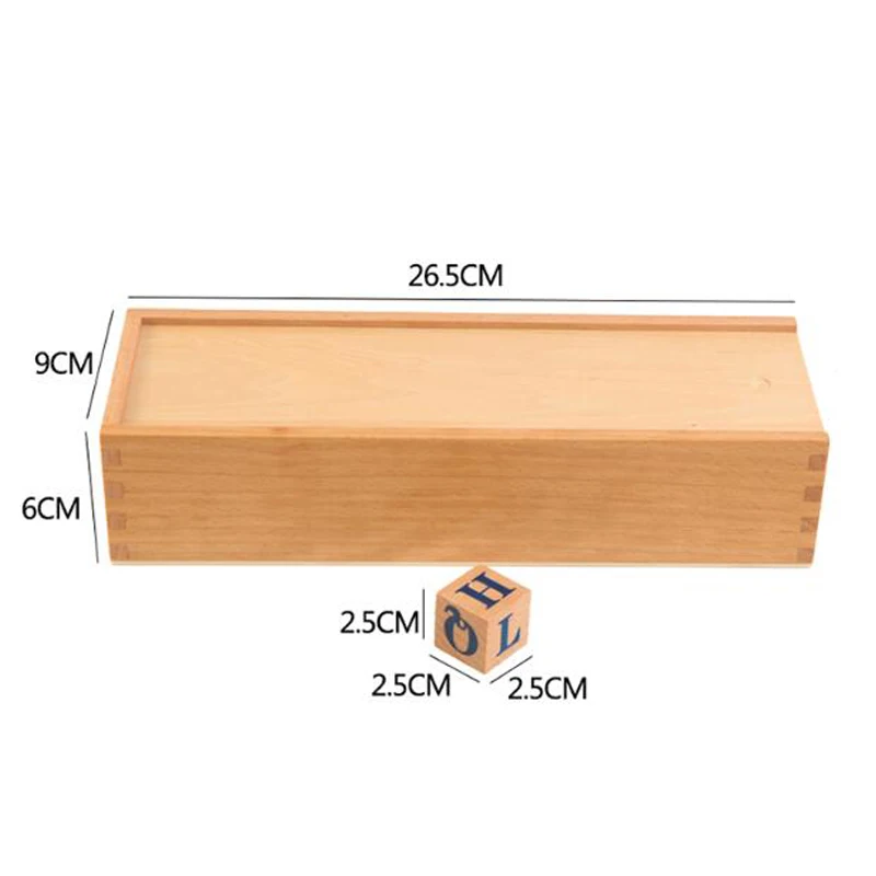 

Wooden Alphabet Letters Cube Preschool Kids Learning English Teaching Resources Educational Montessori Toys For 3 4 5 6 Years
