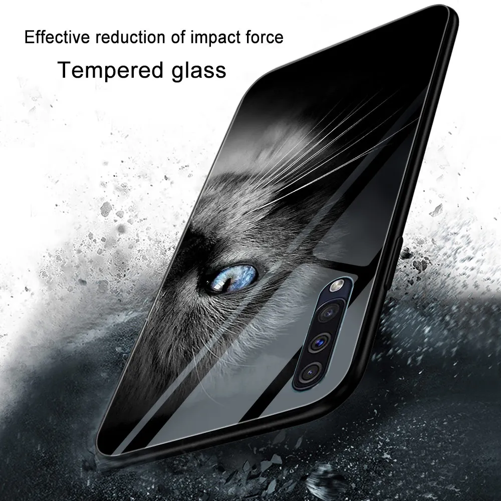 

Cat Sky Phone Case For Samsung A51 A71 A21 A21S A30 A40 A41 A50 A70 M31 S9 S8 S10 S20 Plus Note 20 Ultra 10 Glass Cover Fundas
