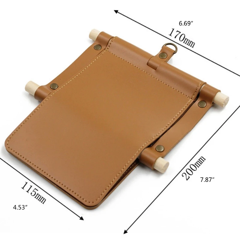 

Tissue Hanging Holder Paper Tissue Box PU Waterproof Tissue Paper Roll Holder For Camping Home Bathroom Kitchen Car A5KD