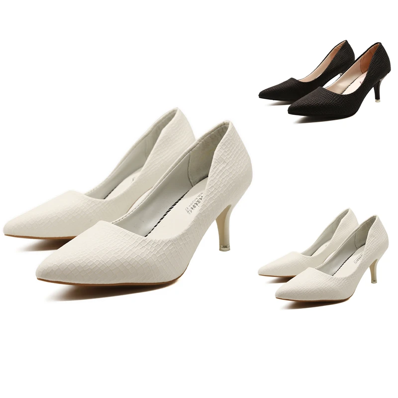 

Женские туфли-лодочки с острым носком, на среднем каблуке