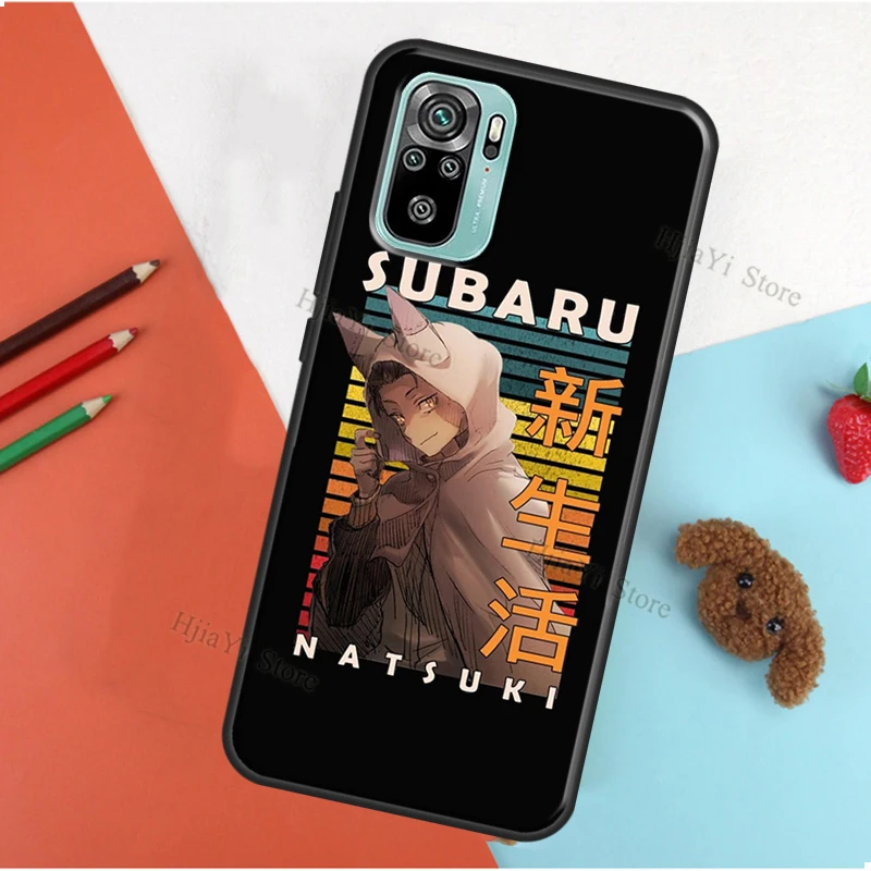 Чехол Natsuki Subaru Re Zero для Xiaomi Redmi Note 10 Pro 8 7 8T 9S 8A 9A 9C 9T K40 9 чехол телефона - купить по
