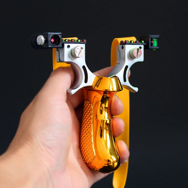 

New Product 98k Laser Slingshot High Precision Outdoor Fast Pressing Precision Infrared Slingshot Shooting Hunting Sling shot