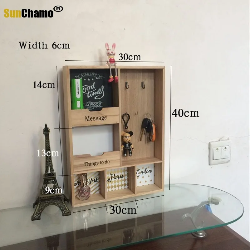 Винтажная домашняя коробка для хранения ключей дверь подвесная стена вход на