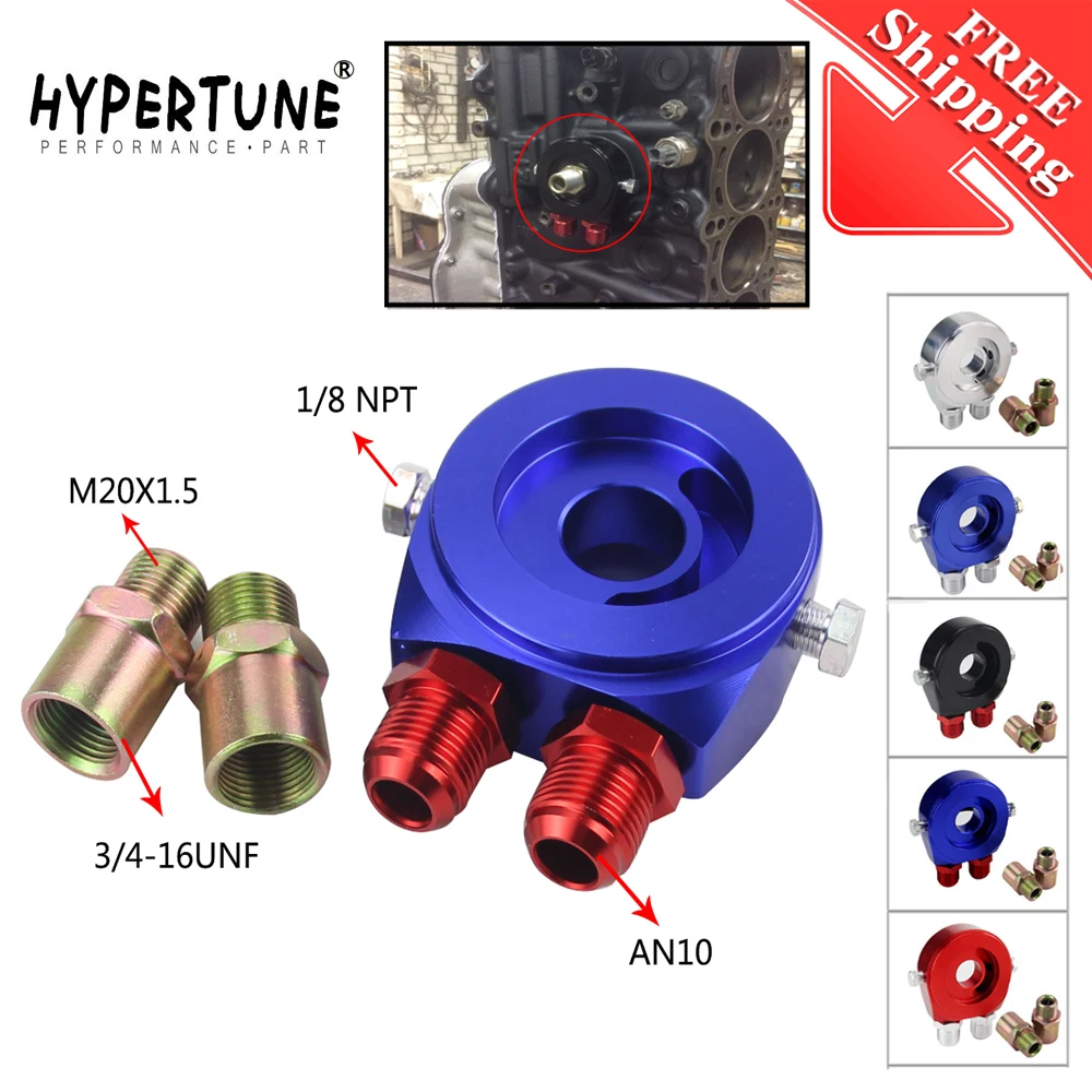 Бесплатная доставка Универсальный алюминиевый масляный фильтр сэндвич адаптер