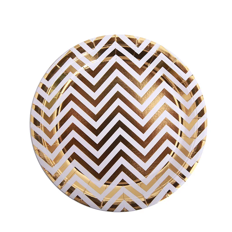 Gold/Silver Birthday Party Disposable Tableware disposable Wedding decoration plate cup baby shower kids | Дом и сад