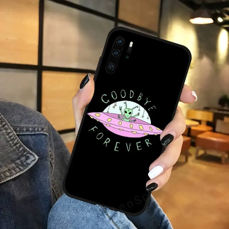

Aesthetics Cute alien space Phone Case For Huawei Mate 10 20 Lite Pro Nova 5t Honor 8a 8x 9x 20 10 10i
