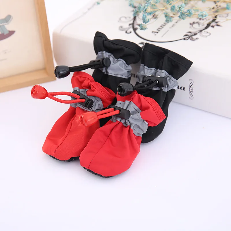 

Pet Dog Shoes Waterproof Non-Slip Soft Bottom Small Medium Dogs Rain Boots Chihuahua Teddy Puppy Footwear Pet Supplies