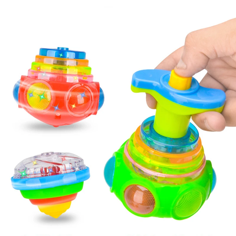 

Electric Gyroscope Laser Color Flash LED Light Toy Music Gyro Peg-Top Spinner Spinning Classic Toys Hot Sell Kids Toy