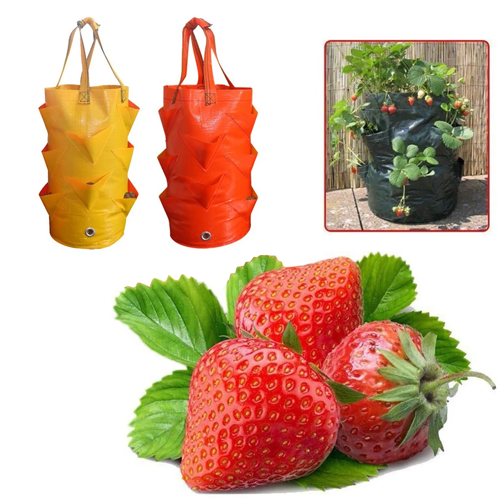 Мешок для выращивания клубники контейнер с несколькими отверстиями садовые