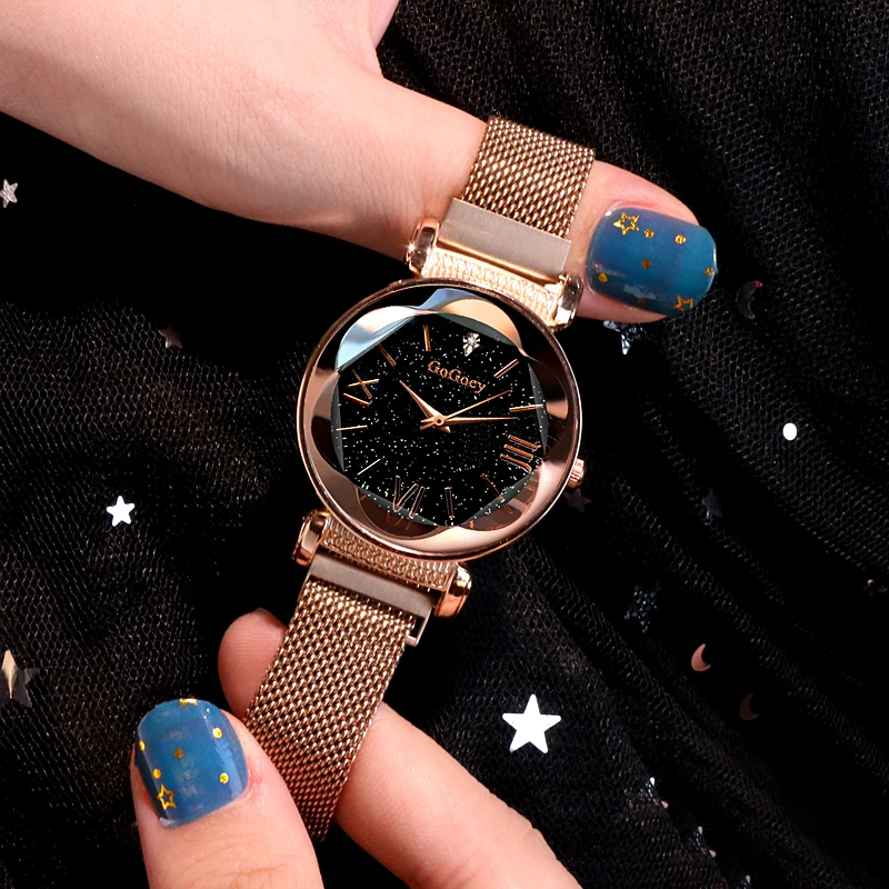 

2019 Starry Sky Watches Women's Watch Luxury Brand Stainless Steel Bracelet watches Ladies Dress Watches reloj mujer Clock