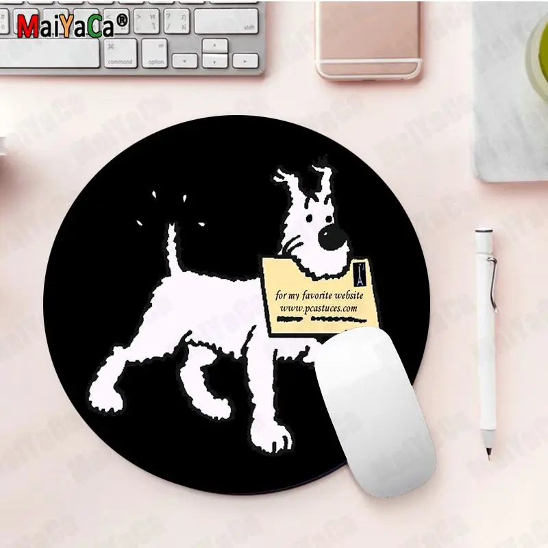 

The Adventures of Tintin Natural Rubber Gaming mousepad Desk Mat computer desk mat for gaming